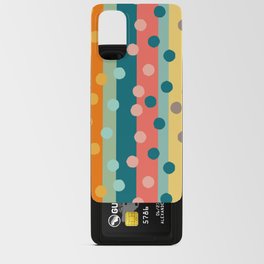 Large Mod Stripes and Wonky Circles Android Card Case
