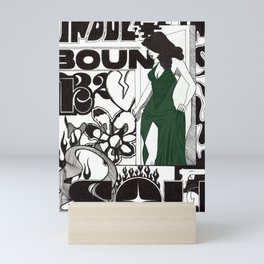 Green Dress Mini Art Print
