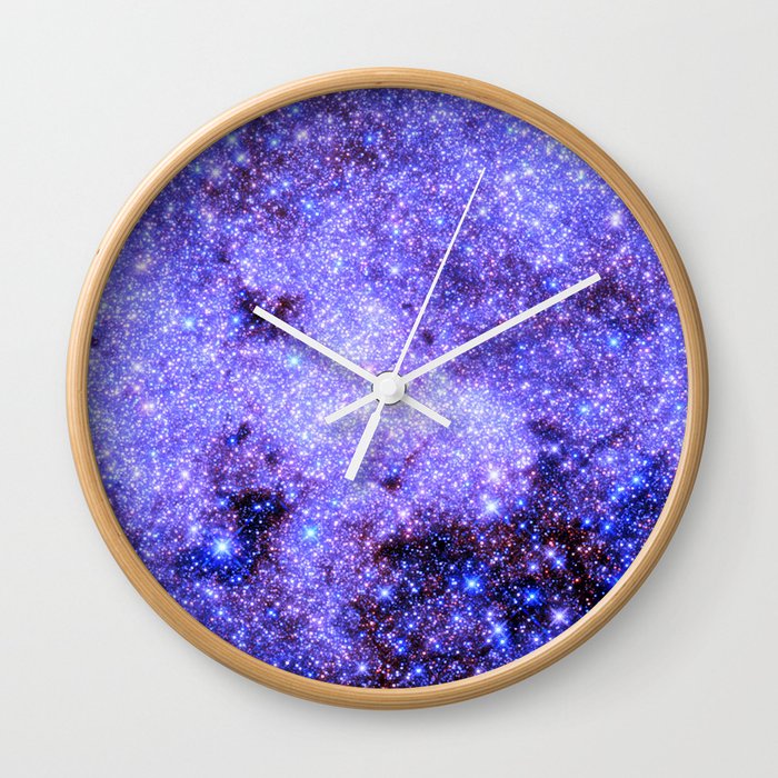 Lavender gAlAxy. Wall Clock