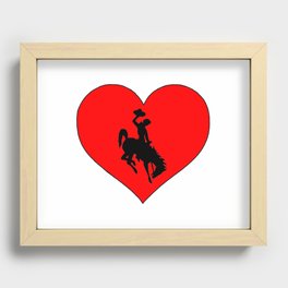 Cowboy Heart Recessed Framed Print