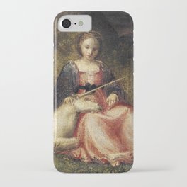 Woman with Unicorn (1510) iPhone Case
