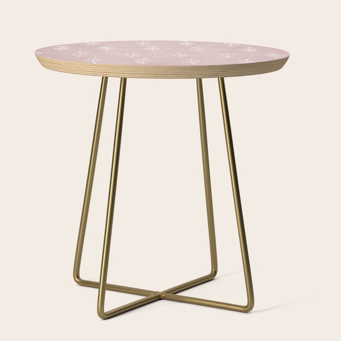 Bohemian Mauve Leaf Side Table By Endlesssummer