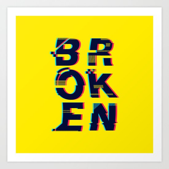 Typo Art Print