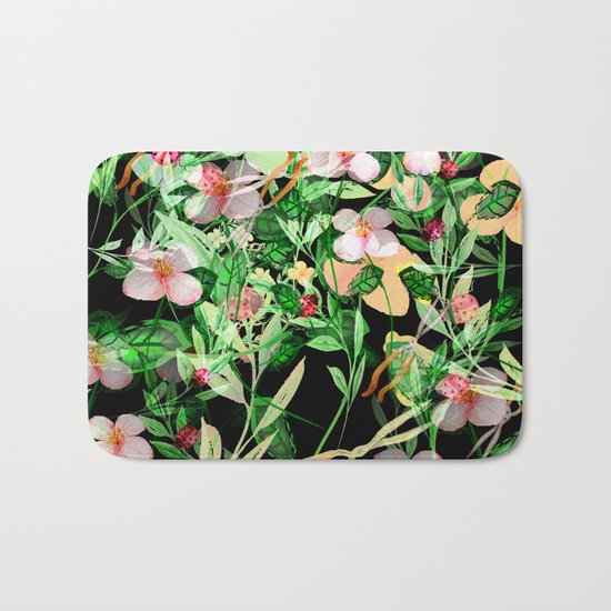 Garden Frenzy Night Bath Mat