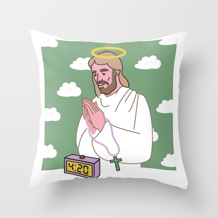 420 Praise it Throw Pillow