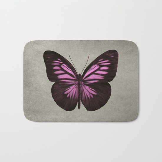 Papillon (Pink) Bath Mat