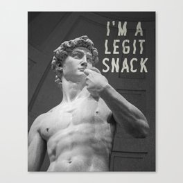 A Legit Snack Canvas Print