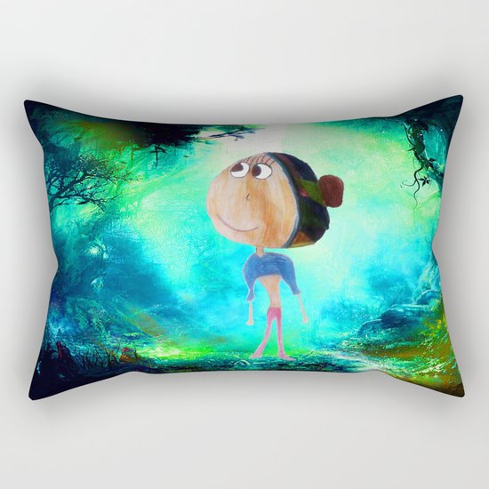 Georgina in the forest Rectangular Pillow