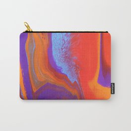 Sunset Carry-All Pouch | Abstractart, Purple, Colour, Acrylic, Pattern, Flow, Contemporaryart, Painting, Sunset, Texture 