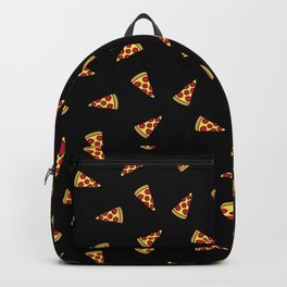 Pizza Slice Pattern (black) Backpack