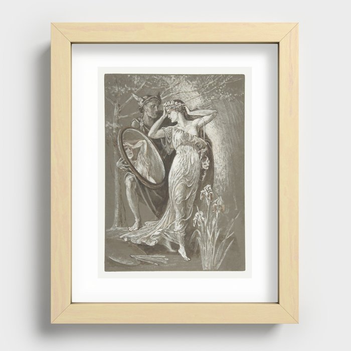 The Mirror of Venus, or L'Art et Vie (Art and Life) ca. 1890 by Walter Crane. Original from The MET Recessed Framed Print