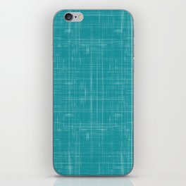 Modern Farmhouse Distressed Turquoise Blue And White iPhone Skin