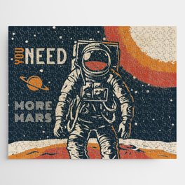 You need more Mars - Vintage space poster #4 Jigsaw Puzzle