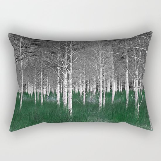 The woods are lovely, dark and deep part 1 Rectangular Pillow