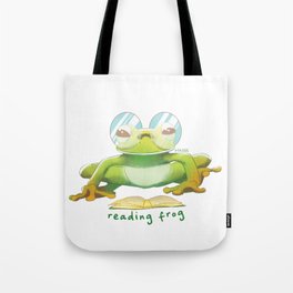 Reading Frog | Hana Stupid Art Tote Bag