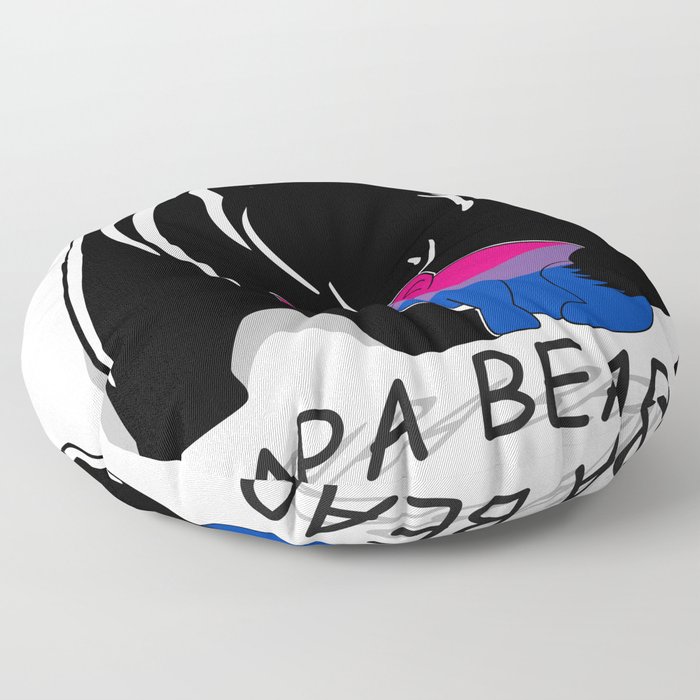 Papa Bear Bisexual Floor Pillow
