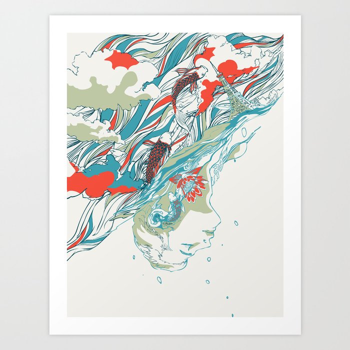 Colours In The Sky Art Print