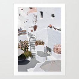 Santorini Architecture, Greece Art Print