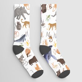 Animal Alphabet Socks