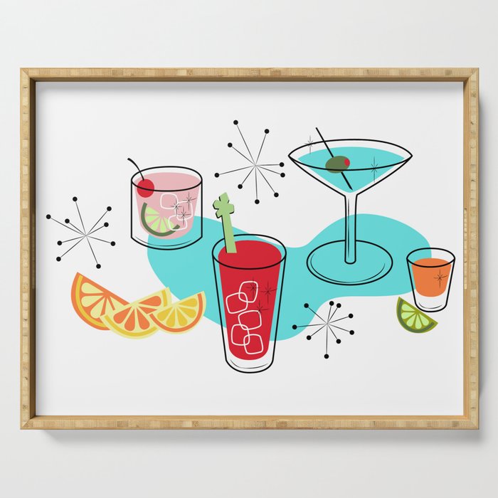 Cabo Cocktails Serving Tray by ameeMax Society6