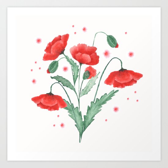Poppies Art Print