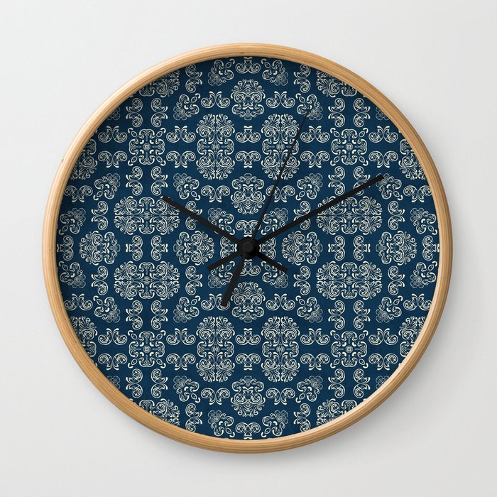 In a Victorian Mood (blue)  Wall Clock