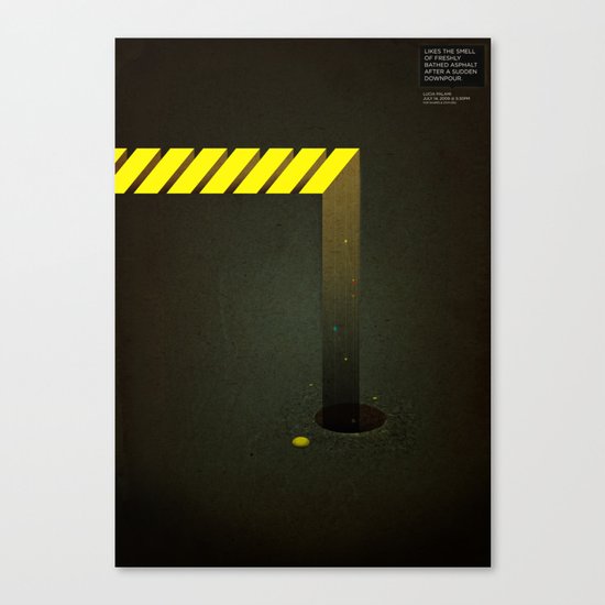 Asphalt: Facebook Shapes & Statuses Canvas Print