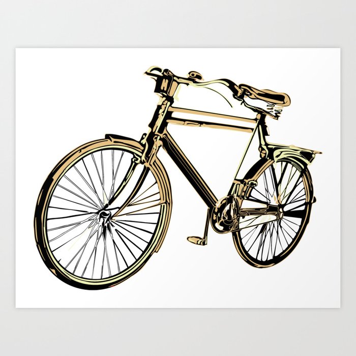 Vintage Bicycle Art Print