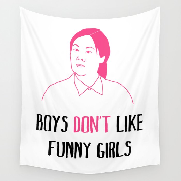 Funny hot sale girl tapestry