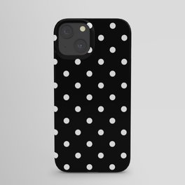 Black & White Polka Dots iPhone Case