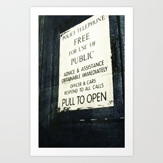 Doctor Who: PULL TO OPEN! Art Print