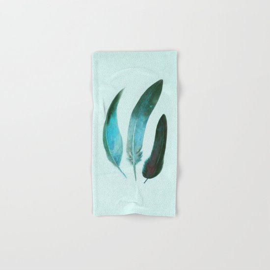 Blue Feathers Hand & Bath Towel