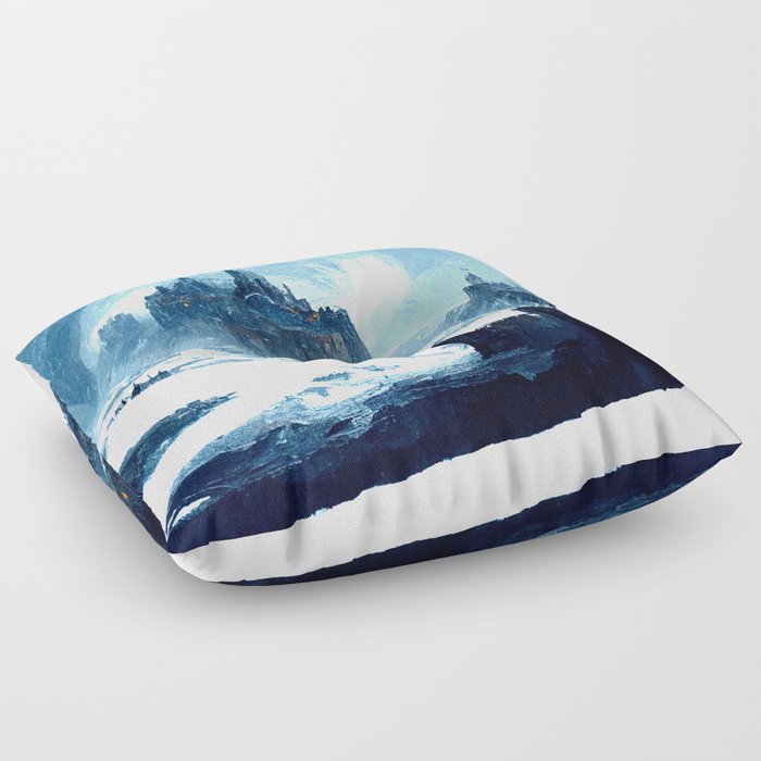 The Kingdom of Ice Floor Pillow