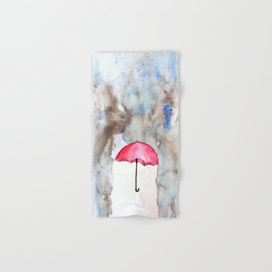 The Red Umbrella Hand & Bath Towel