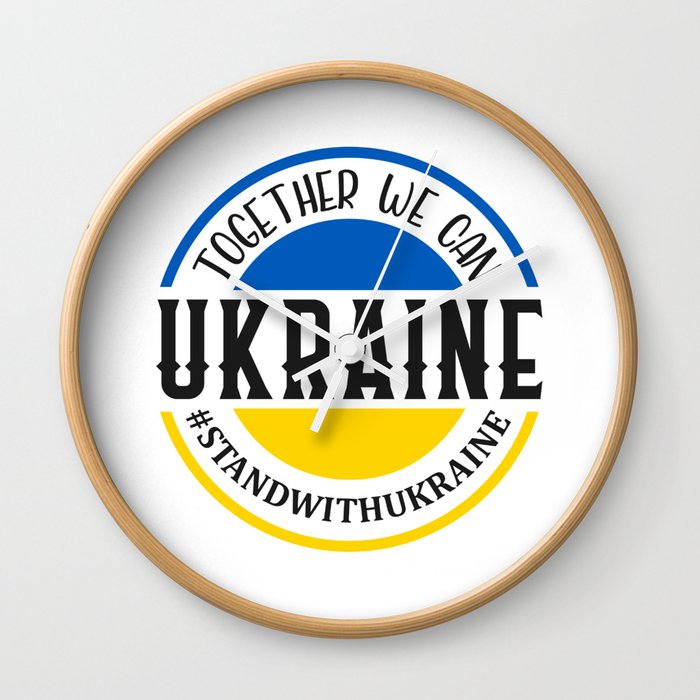 Together We Can Ukraine Wall Clock