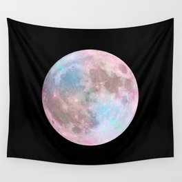 Iridescent Dark Moon Wall Tapestry
