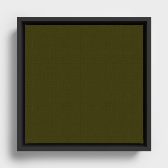 Sorrowful Swamp Green Framed Canvas