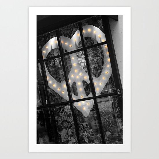 Peace & Love NYC Art Print
