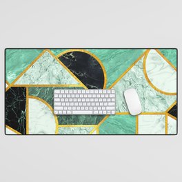 Geometric Marble Mosaic 03 Desk Mat