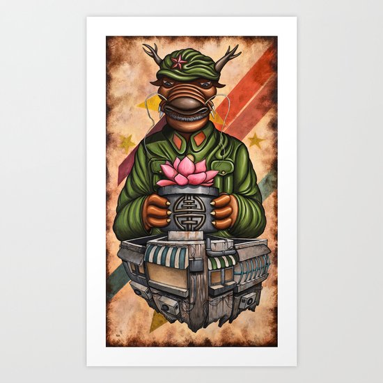 Oyster Mirror Series no.1 Art Print