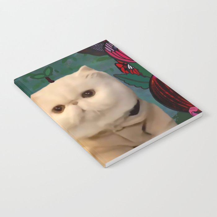 Cat with Flowers Notebook