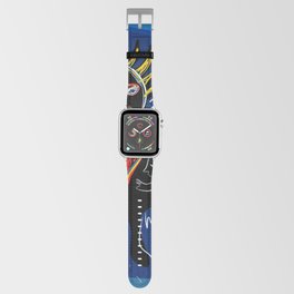 Black Angel Hope and Peace for All Street Art Graffiti Apple Watch Band