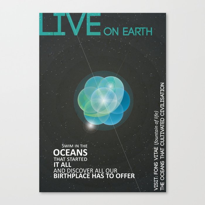 Live | Earth Travel Poster Canvas Print