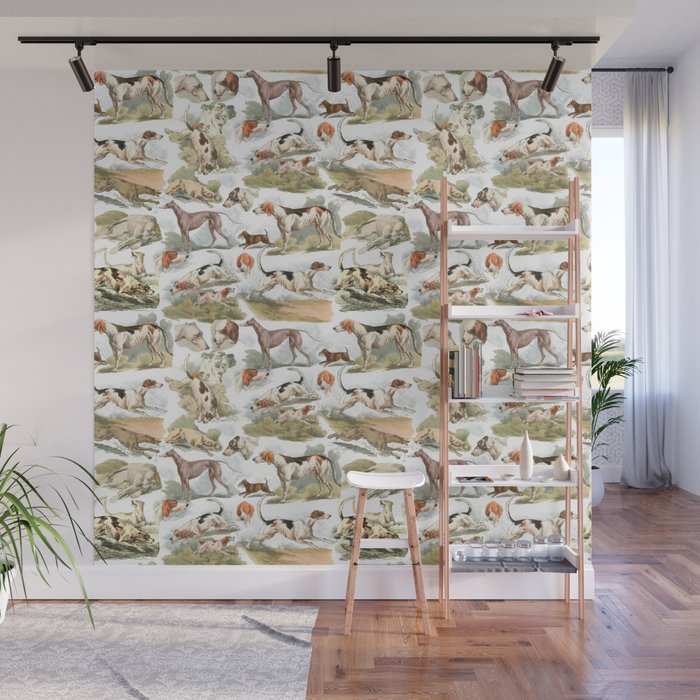 Hounds, Hounds, Hounds Wall Mural