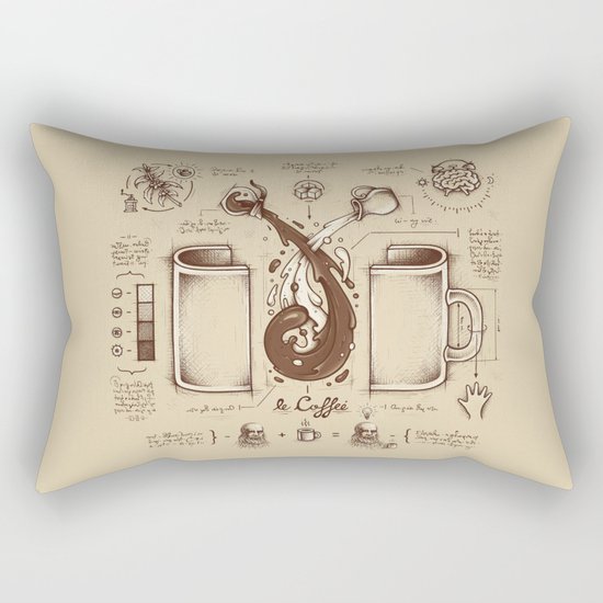 Le Coffee (Fluid of Creativity) Rectangular Pillow