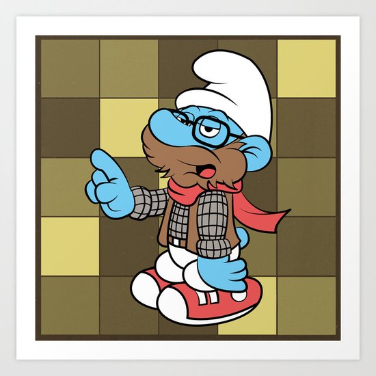 The Hipster Art Print