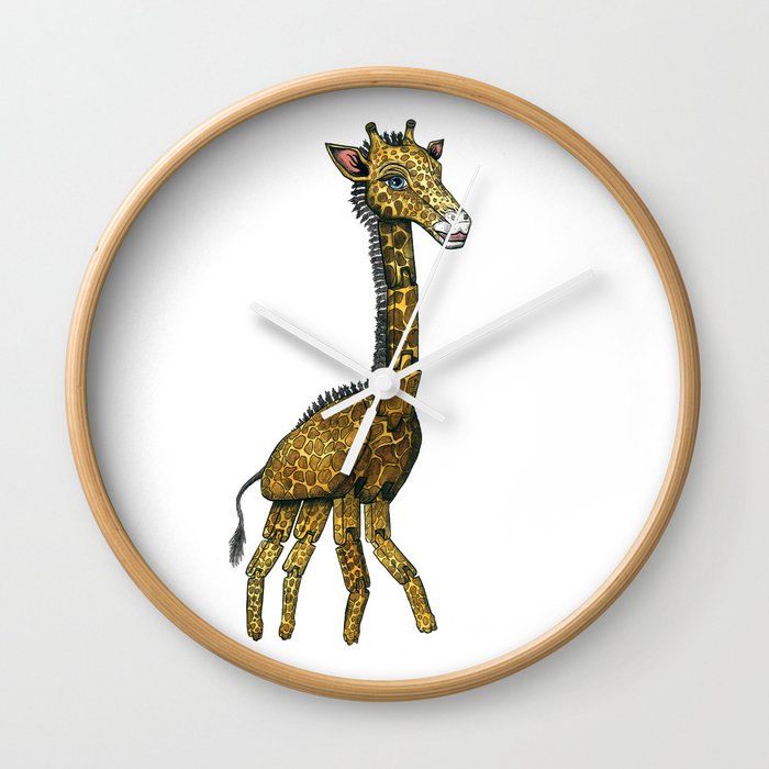 The Hinged Giraffe Wall Clock