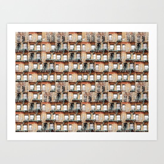 windows of NYC Art Print