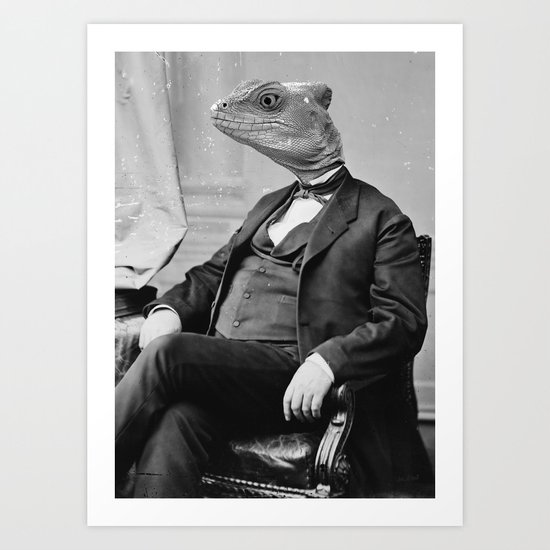 DR. LIZARD Art Print