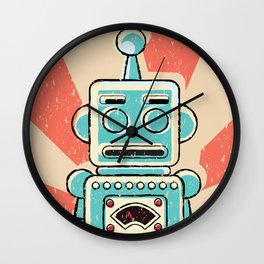 Retro Robot Wall Clock